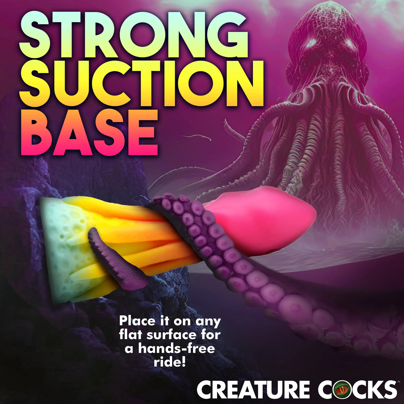 Creature Cocks King Kraken Silicone Dildo 8.1 Inches Fantasy Dongs