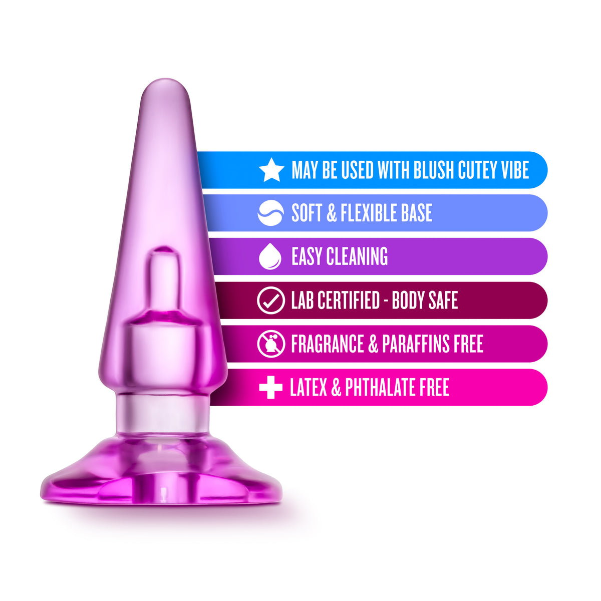B Yours Basic Anal Plug Blue 4 Inch – Beginner Size Kegel Exercise Toy > Anal Range > Butt Plugs