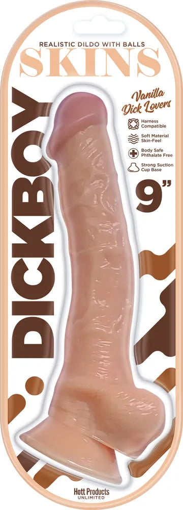 Dick Boy Skins 9 Inch Suction Cup Dildo Beige > Dildos > Realistic Dildos Main image