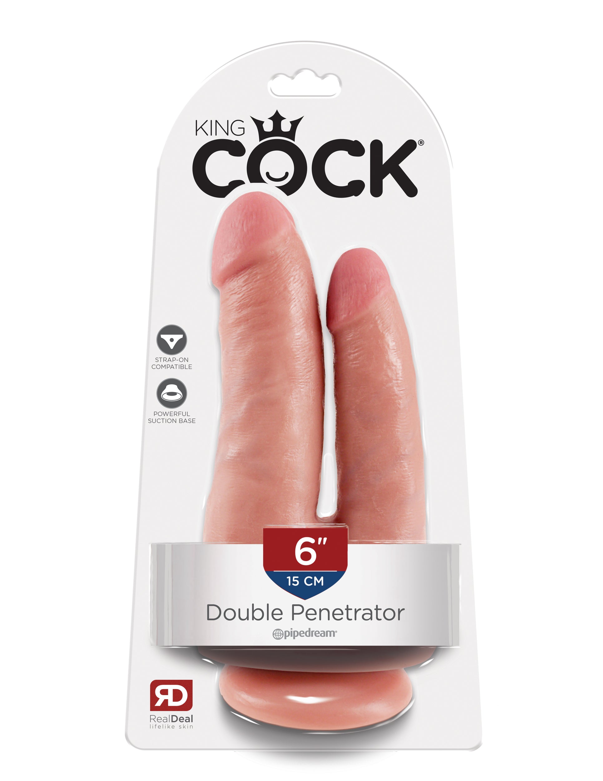 Pipedream King Cock Double Penetrator – Suction-Style Dildo > Dildos > Other Dildos