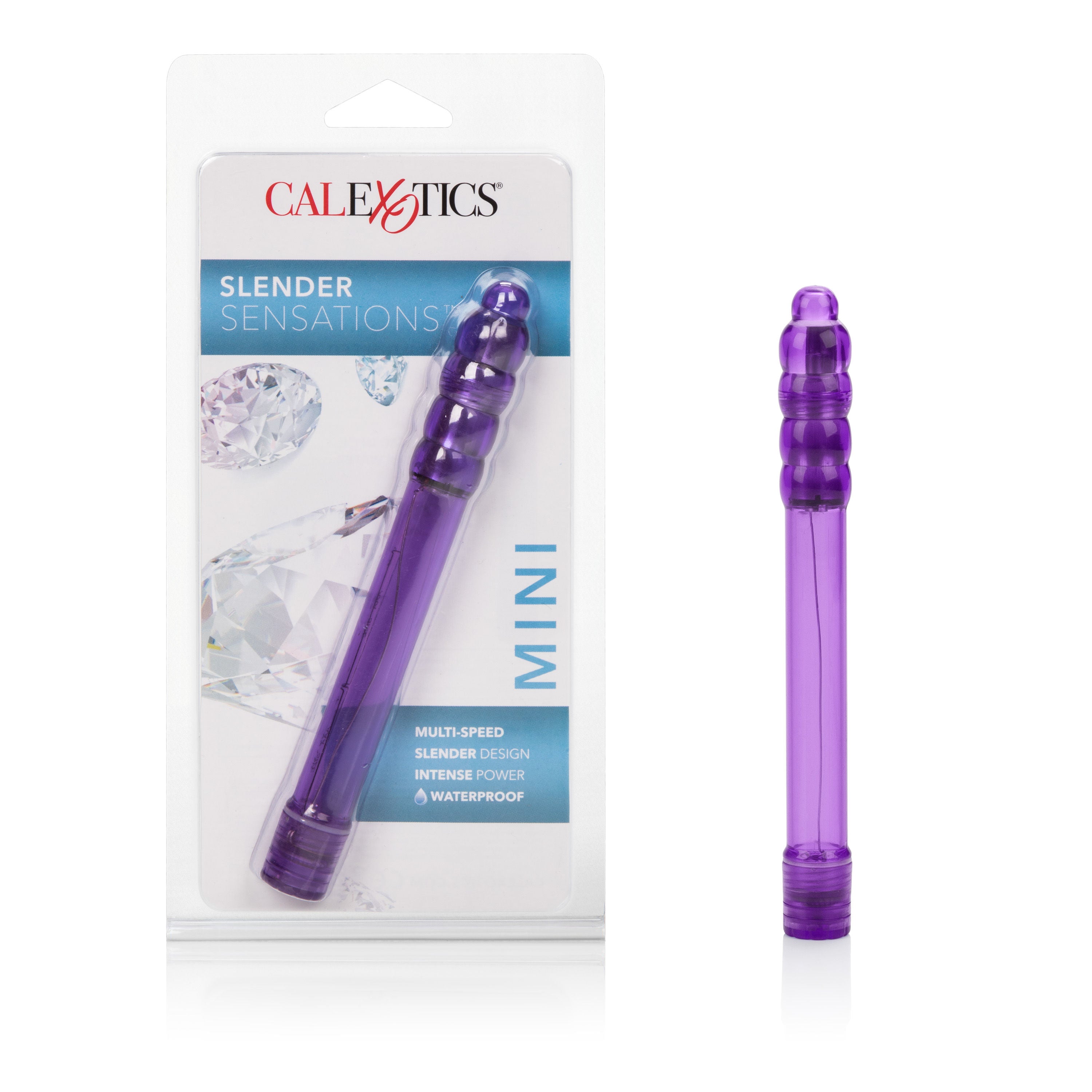 Slender Sensations Purple Ultra-Thin Multi-Speed Massager Toy Vibrators