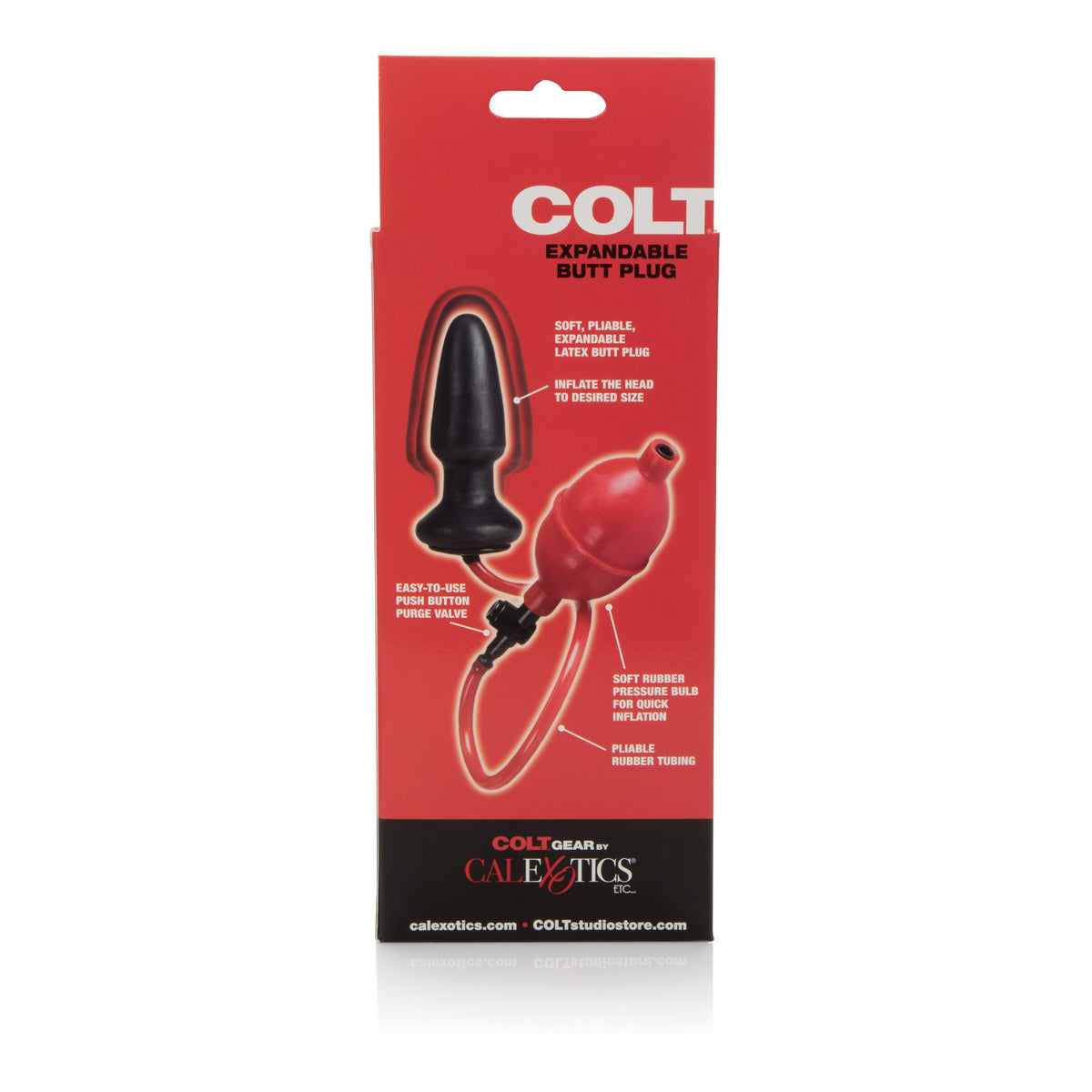 Colt Expandable Butt Plug – Adjustable Inflatable PVC and ABS Anal Toy with 4-Inch Insertable Length > Anal Range > Tunnel and Stretchers