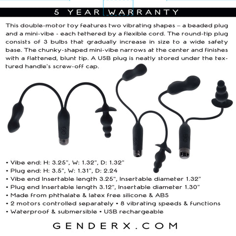 Double My Pleasure - Black Anal Toys & Stimulators