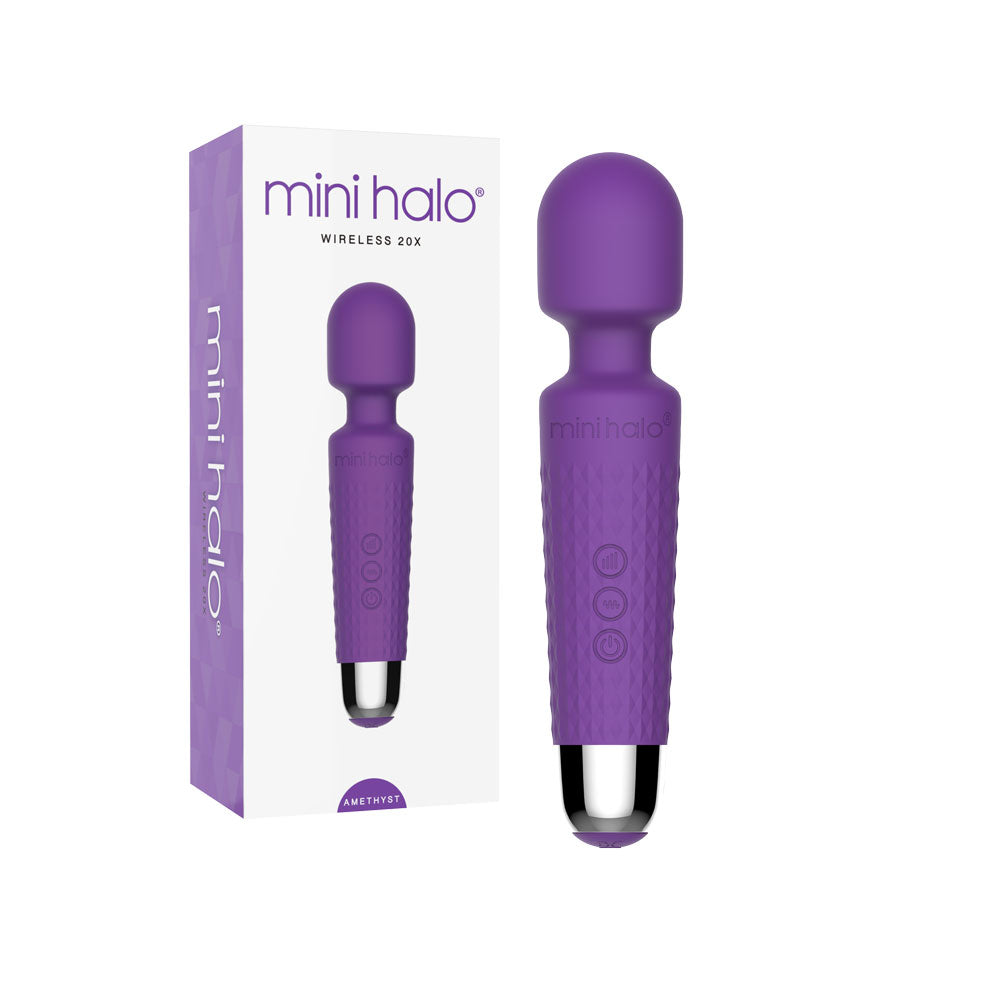 Mini Halo Amethyst Wireless Wand Massager with 20 Speeds > Sex Toys > Mini Massagers