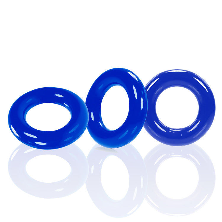 Willy Rings Pool Blue 3-Pack Super-Stretch Cockrings Blue > Cock Ring > Sets