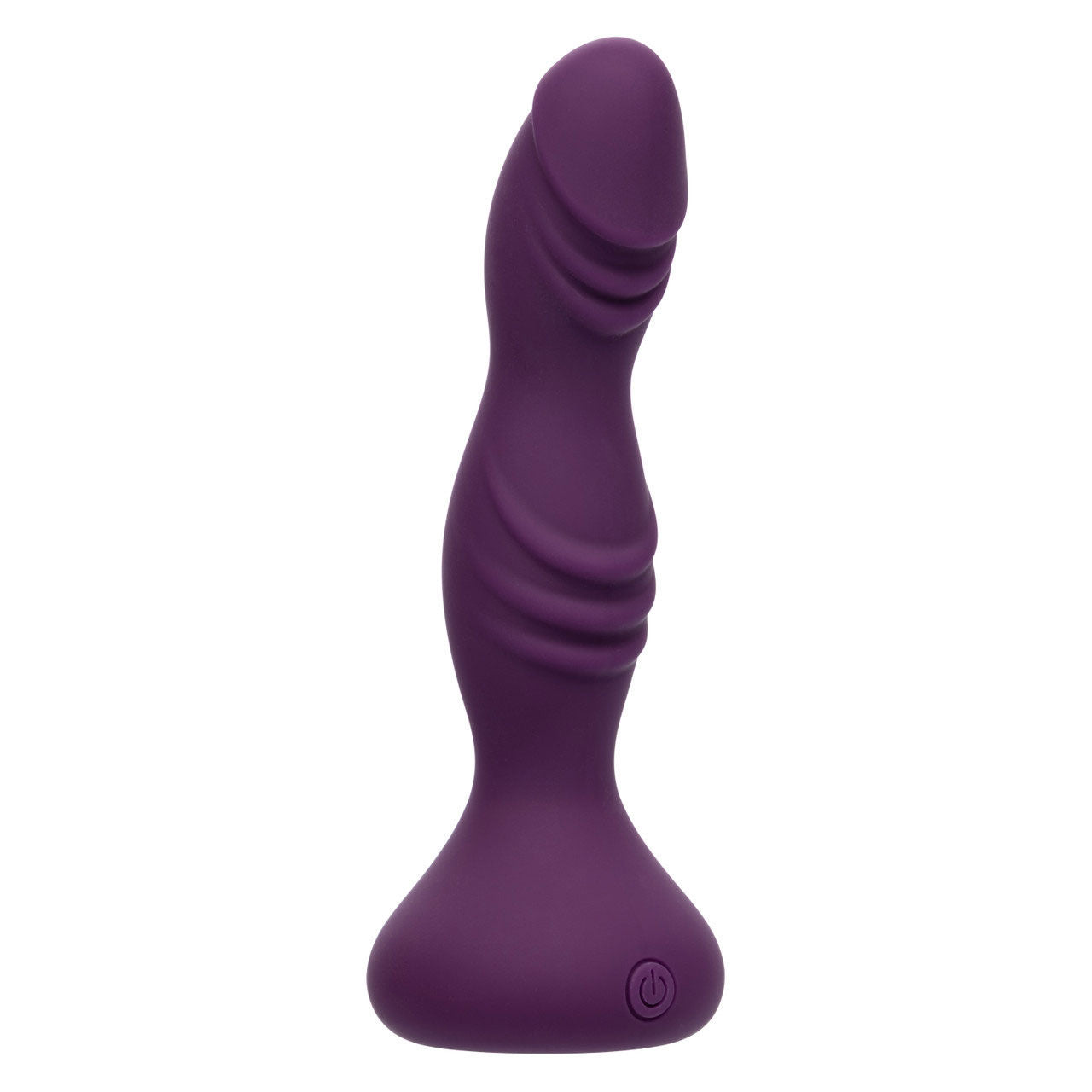Deep Stud Purple Anal Vibrator with Curved Textured Probe Anal Toys & Stimulators