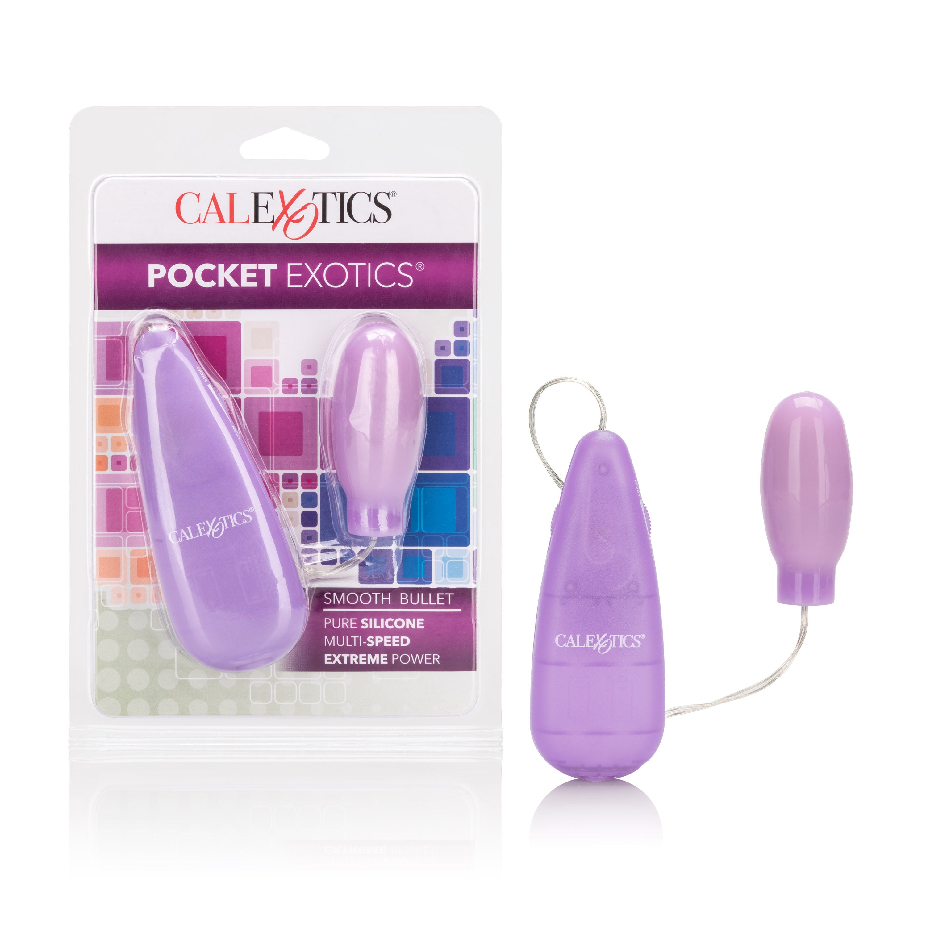 Silicone Slims Smooth Bullet Vibrator Slimline in Purple Purple BULLETS & EGGS
