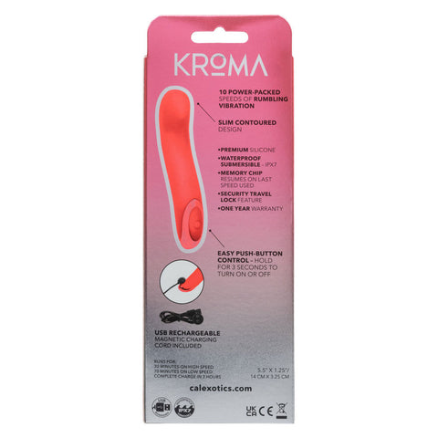 Kroma Turbo Curve (Orange) – Slim Waterproof Vibrator Orange Vibrators