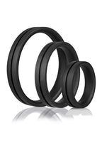 Screaming O Ringo Pro X3 – Silicone Stretchy Trio Pack Cock Rings Black > Cock Ring > Sets