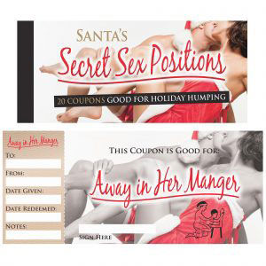 Santa's Secret Sex Position Coupons – Romantic Coupon Book Gag Gifts & Novelties