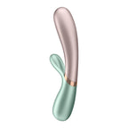 Satisfyer Hot Lover Warming Dual-Stim Vibrator Green with Bluetooth and App Control > Sex Toys > Couples Toys