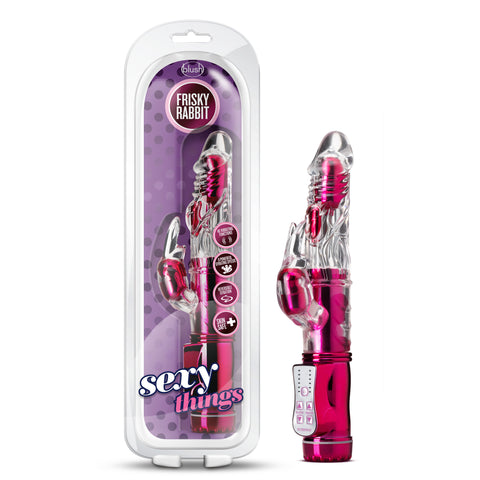 Sexy Things Frisky Rabbit (Pink) – Rechargeable Rabbit Vibrator VIBRATORS-RABBIT