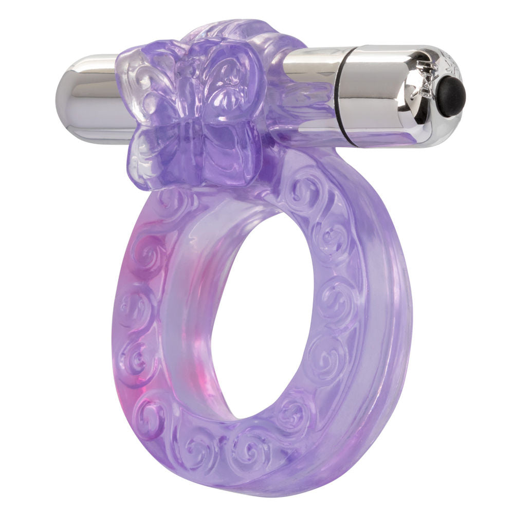 Intimate Butterfly Ring Wireless Vibrating Adult Enhancer Toy Purple Cock Rings Vibrating