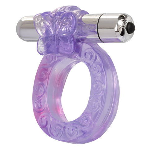 Intimate Butterfly Ring Wireless Vibrating Adult Enhancer Toy Purple Cock Rings Vibrating