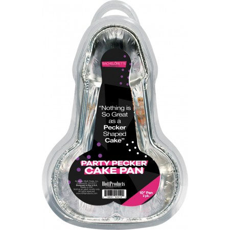 Peter Party Cake Pan 2 Pack Medium Penis Shaped Cookware Silver Bachelor & Bachelorette Items