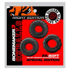 Bone Maker 3 Pack Boner Cock Rings Black > Cock Ring > Sets
