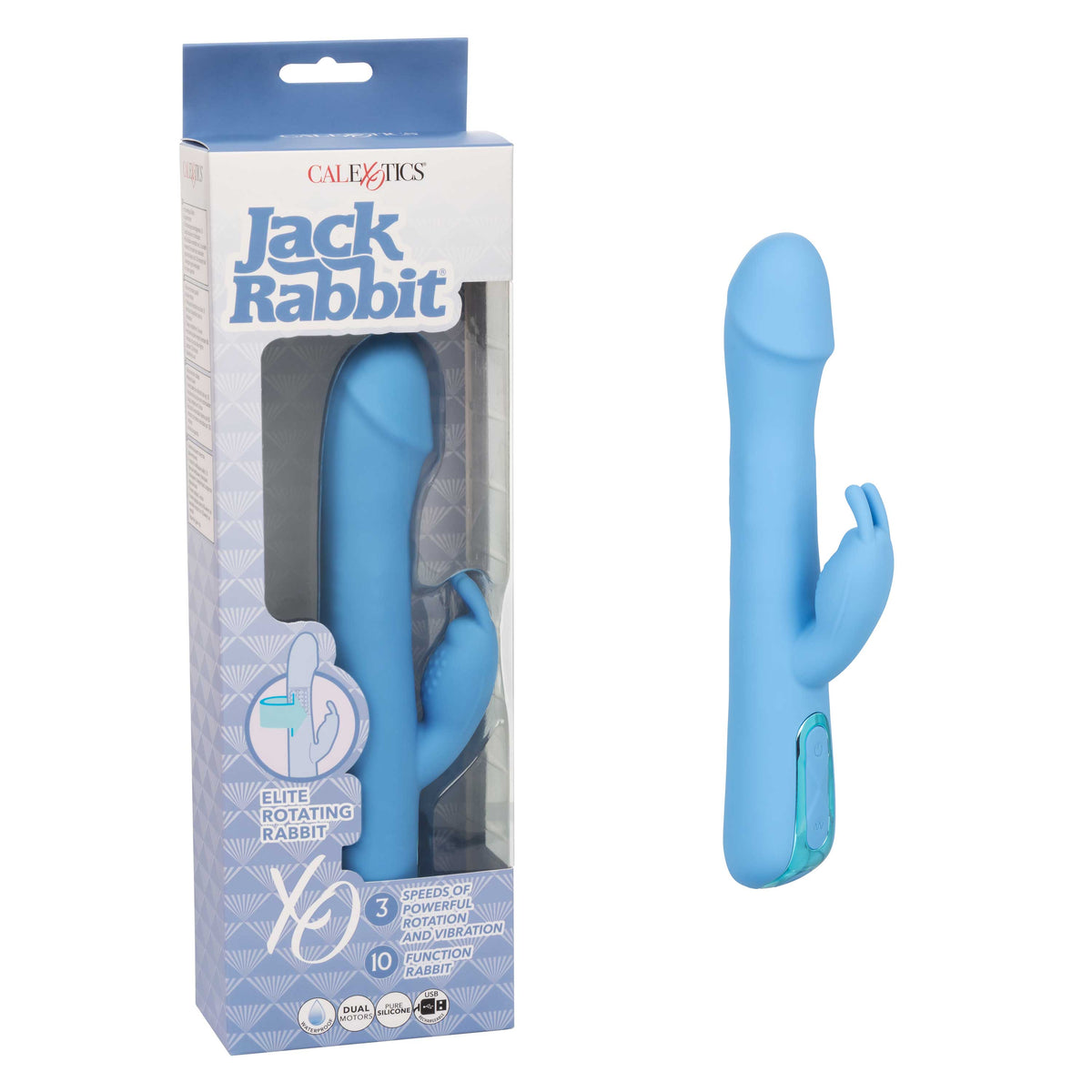 Jack Rabbit Elite 5.25 Inch Rotating Rabbit Vibrator with 10 Functions > Vibrators > Ladies > Rabbit