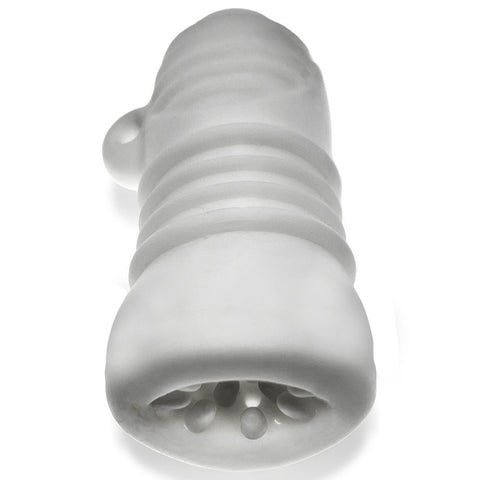 Jackt White Ice Male Stroker Sleeve with Nubs and Ridges Strokers - Manual