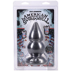 American Bombshell Double Payload – 5.5 Inch Rippled Butt Plug Gray > Anal Range > Oversized Anal Toys