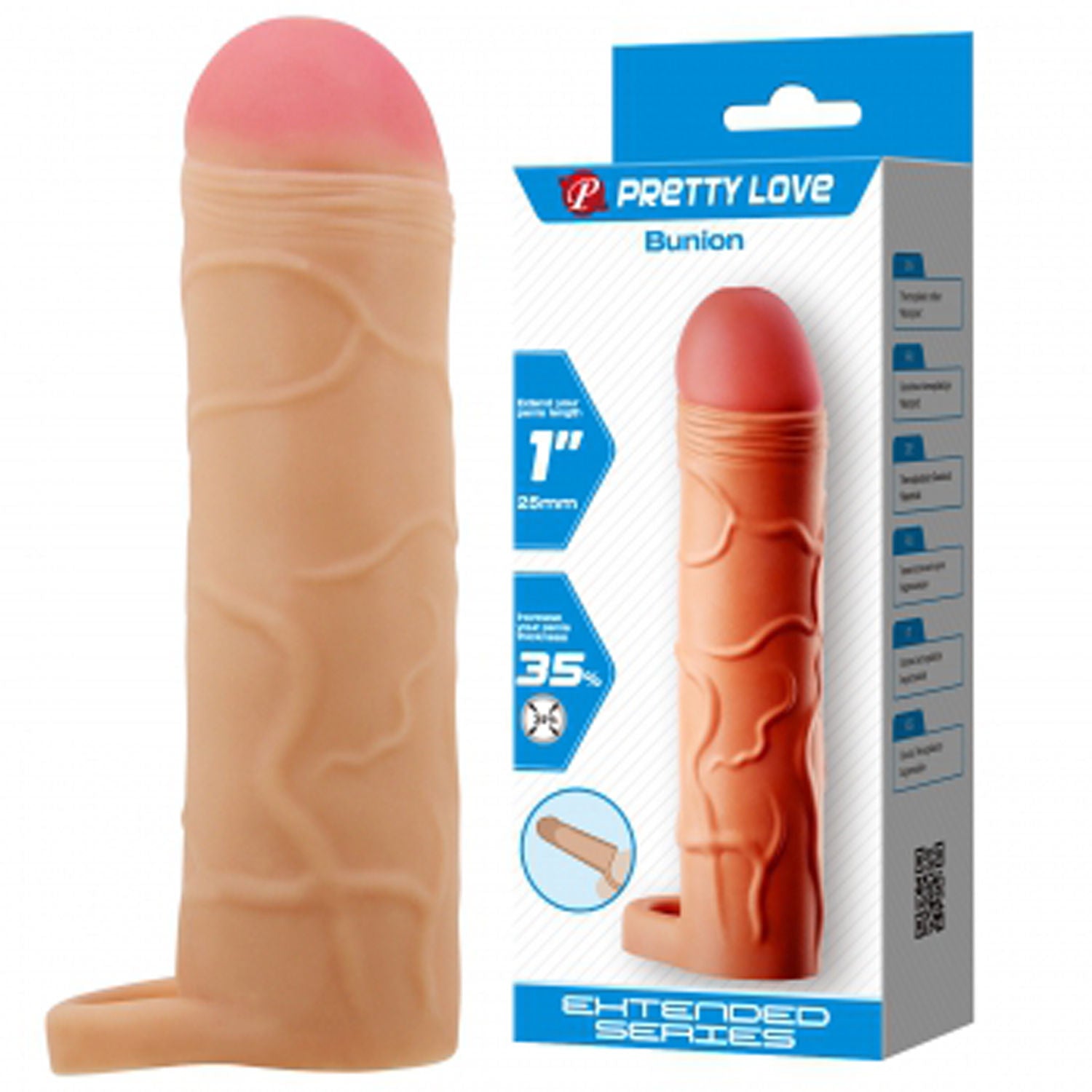 Bunion Extended Penis Sleeve Light Stretchy TPR Cock Sleeve SLEEVES