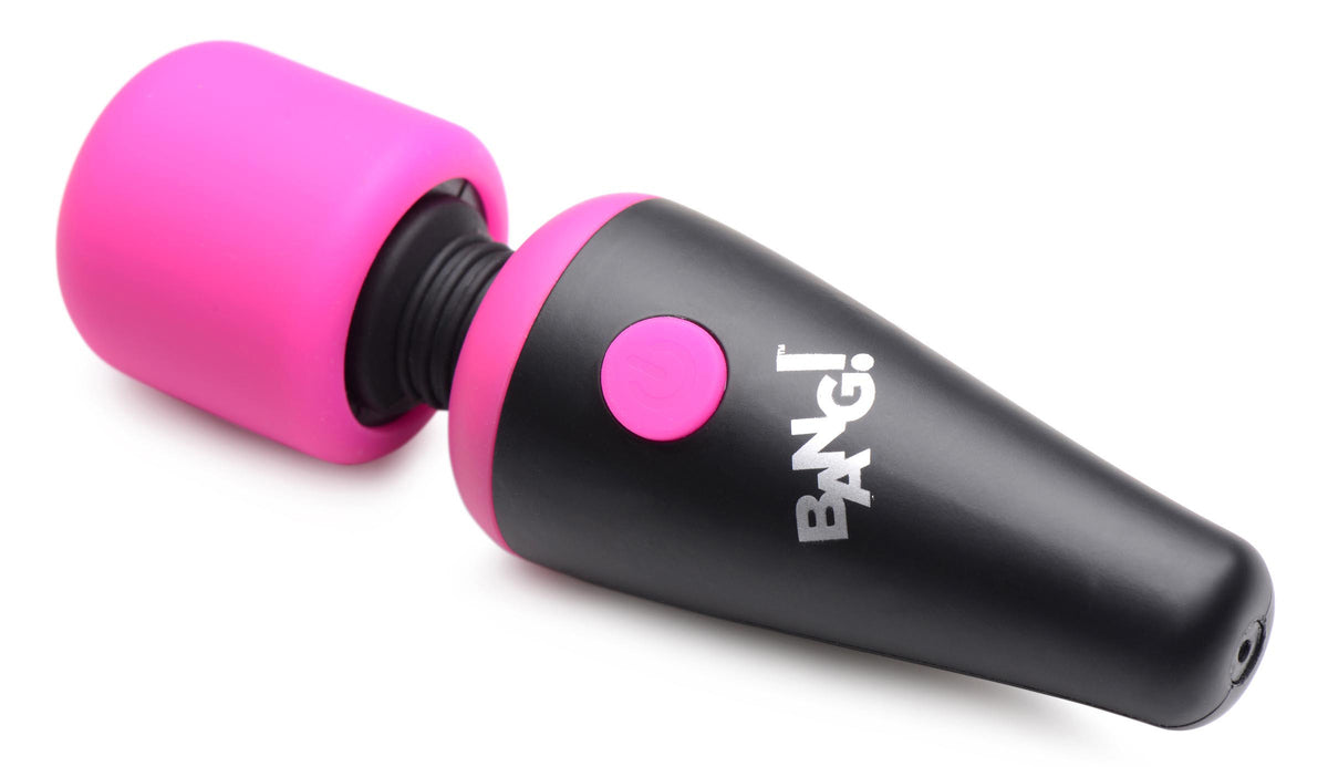 Bang 10X Vibrating Mini Silicone Wand Pink with Flexible Neck and Rechargeable > Sex Toys > Mini Massagers