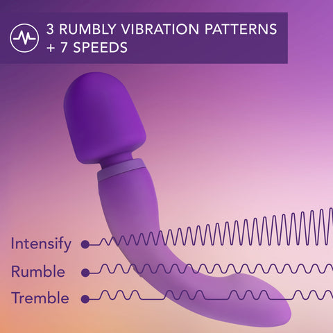 Wellness Dual Sense Purple Electric Massager with Dual Vibration > Sex Toys For Ladies > Wand Massagers and Attachments