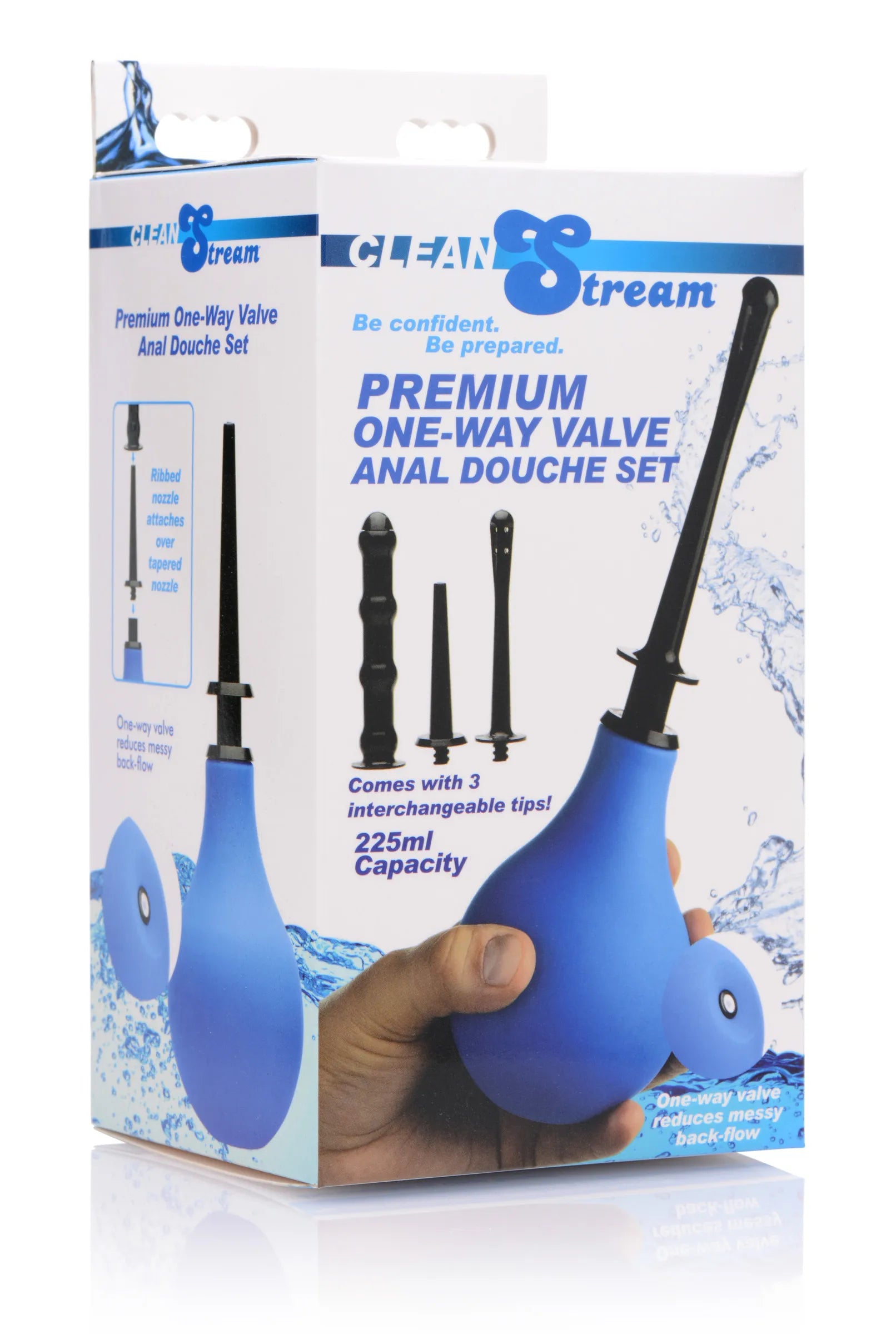 Premium One- Way Valve Anal Douche Set Blue > Essentials > Douches Main image