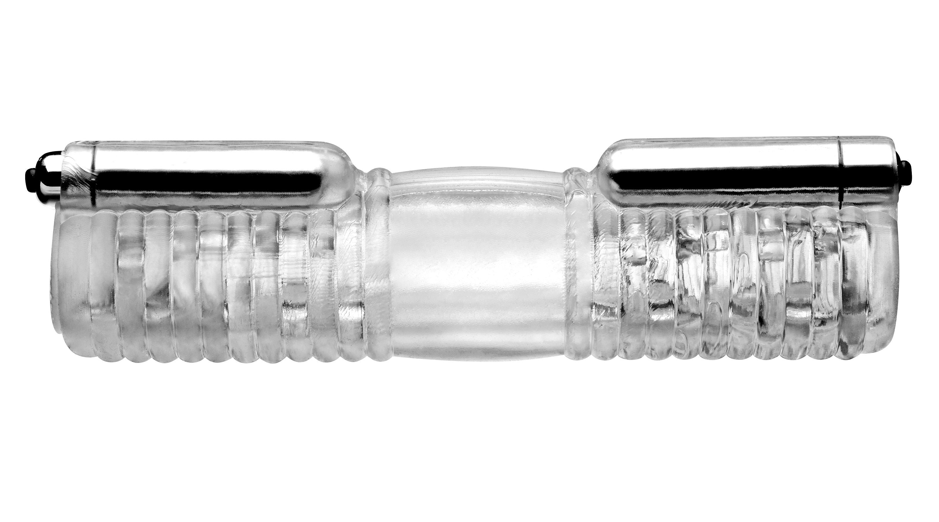 Tom of Finland Dual Vibrating Sleeve for Male Masturbation Strokers - Auto