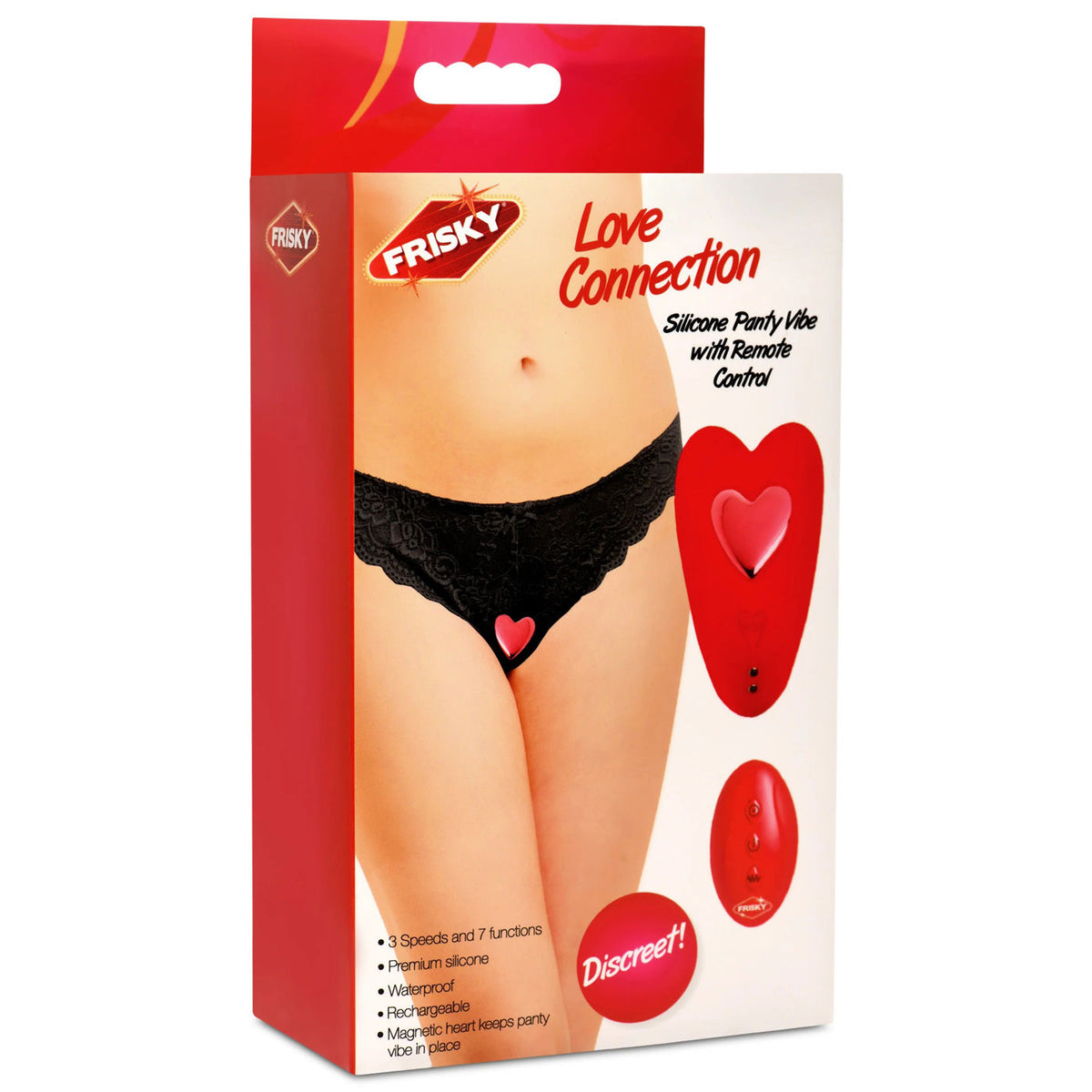 Love Connection Silicone Panty Vibrator With Remote Control Red Red Panty Vibrators