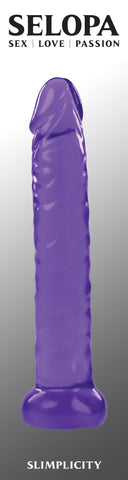 Selopa SLIMPLICITY Realistic 15.7cm Flexible Dildo in Purple DONGS