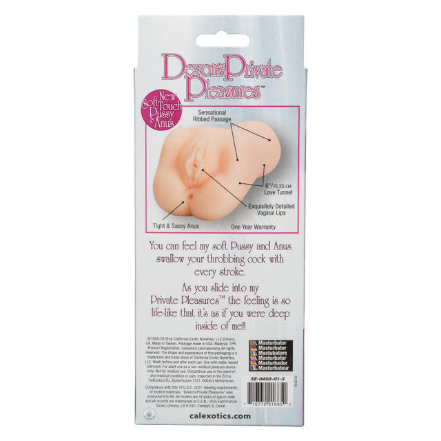 Devons Private Pleasure Ribbed Pussy and Anal Masturbator Sleeve Strokers - Manual