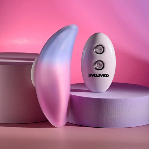Evolved PARADISE PANTY 10.7cm Pink/Purple USB Rechargeable Vibrator Panty Vibrators