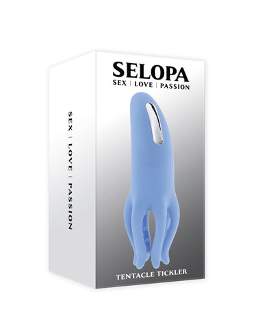 Selopa Tentacle Tickler USB Rechargeable Vibrating Stimulator Purple Blue STIMULATORS