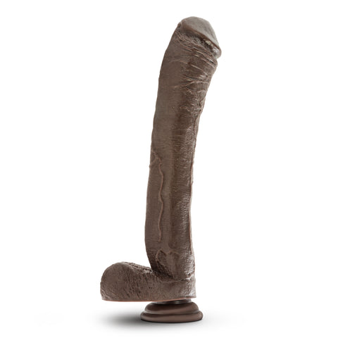 Mr Ed 13 Inch Realistic Chocolate Dildo with Suction Cup Dongs Big