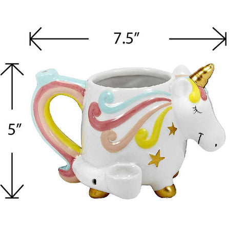 Unicorn Roast and Toast Ceramic Mug with Gold Accents Gag Gifts & Novelties