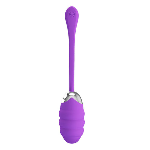 Pretty Love Franklin Rechargeable Egg Vibrator in Purple Silicone Purple BULLETS
