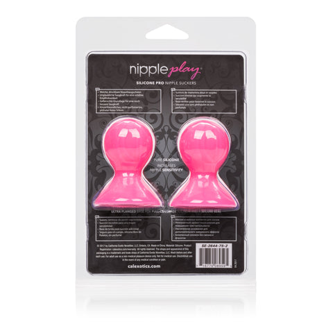 Silicone Pro Nipple Suckers for Intimate Sensual Pleasure Black Pink Nipple Suckers