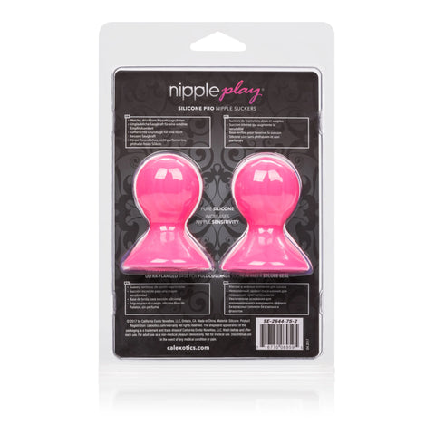 Nipple Play Silicone Pro – Compact Silicone Nipple Suckers Pink > Sex Toys > Nipple Suckers