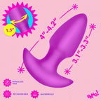 Thrusting and Vibrating Silicone Butt Plug – Wireless Remote-Controlled Butt Plug > Anal Range > Vibrating Butt Plugs