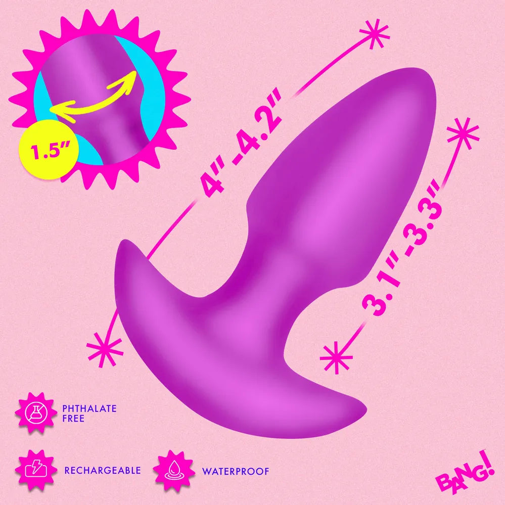 Thrusting and Vibrating Silicone Butt Plug – Wireless Remote-Controlled Butt Plug > Anal Range > Vibrating Butt Plugs