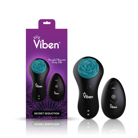 Secret Seduction Remote Panty Vibrator with Magnetic Flower Panty Vibrators