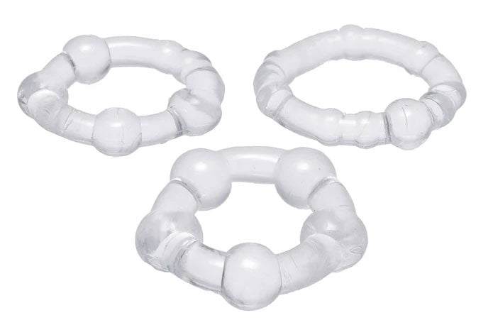 Clear Performance Penis Ring Set of 3 able Fit > Cock Ring > Sets