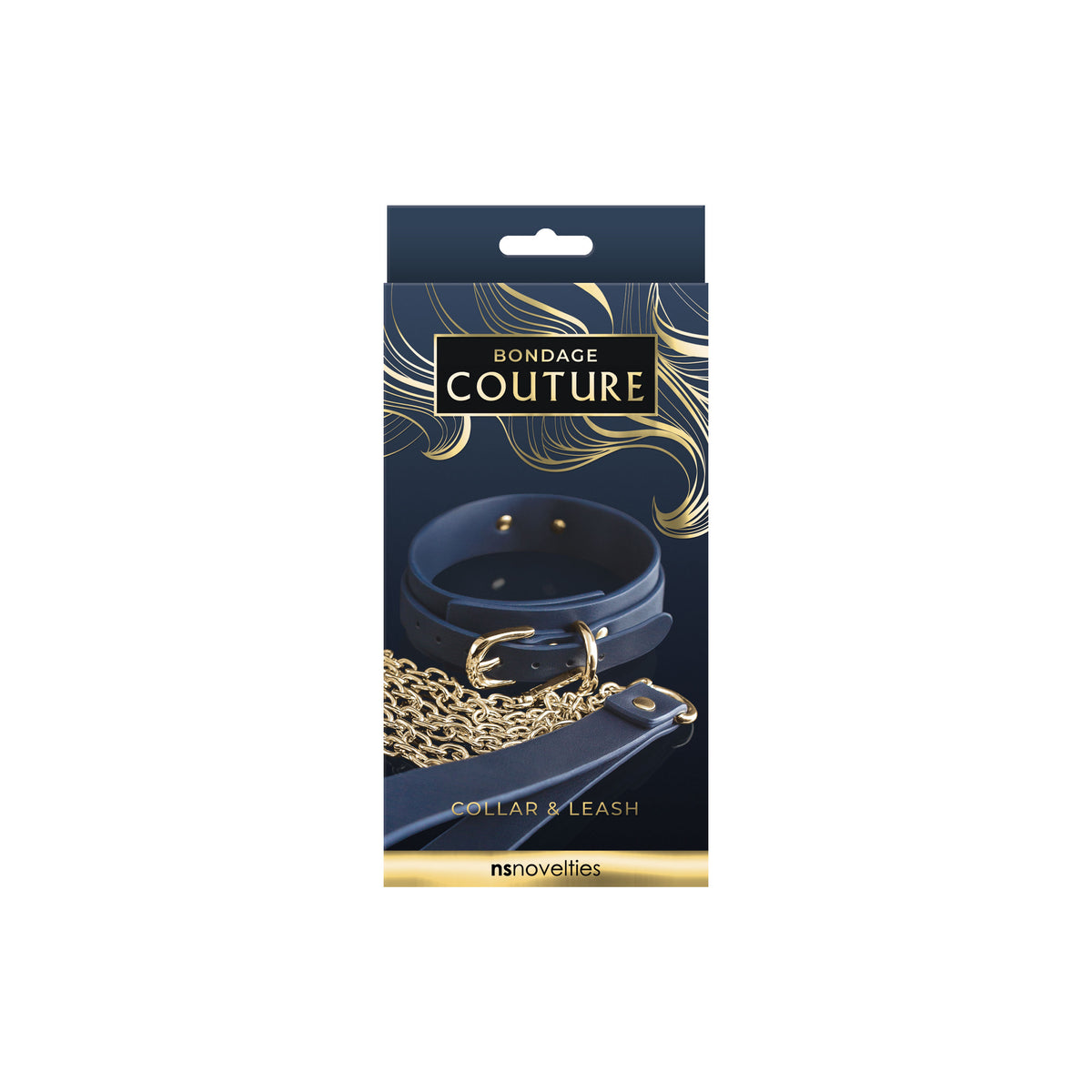 Bondage Couture Collar and Leash (Blue) – Luxury Accessory Collar 18.23 Inch x 1.22 Inch > Bondage Gear > Collars & Leashes