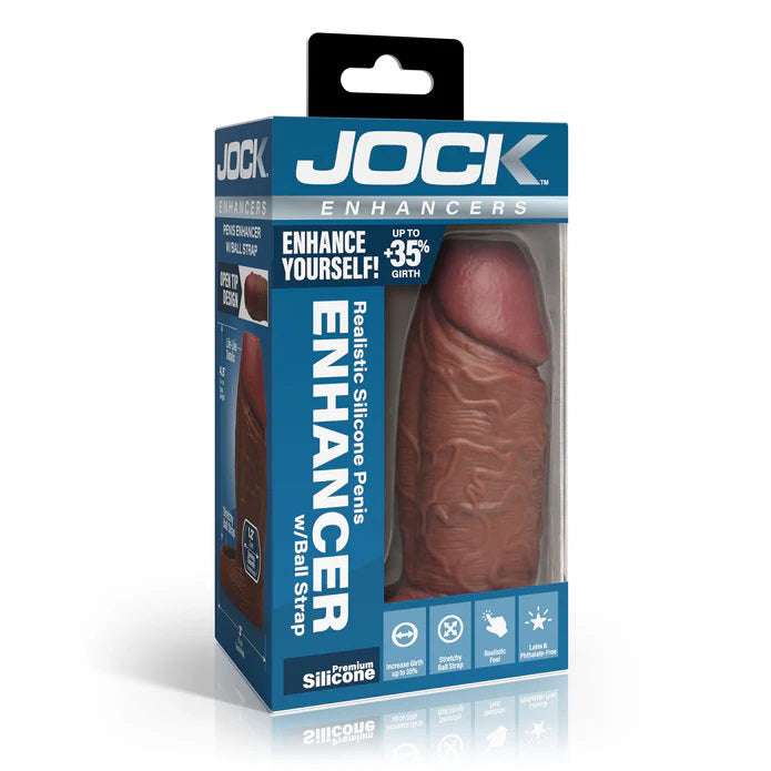 Jock Enhancers 1 Inch Silicone Penis Extension Sleeve Light Secondary image