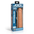 JOCK Enhancers 1.5 Inch Vibrating Penis Extension with Remote - Light, Medium or Dark > Sex Toys For Men > Penis Sleeves