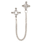 Nipple Grips 4 Point Nipple Press With Chain – Adjustable Nipple Clamp Silver Silver > Sex Toys > Nipple Clamps