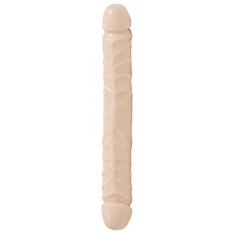Jr Veined Double Header 12 Inch Dong Flesh Pink Double Dongs