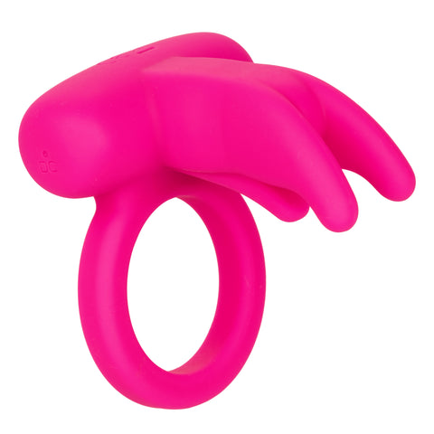 Silicone Rechargeable Triple Clit Flicker Vibrating Ring Cock Rings Vibrating
