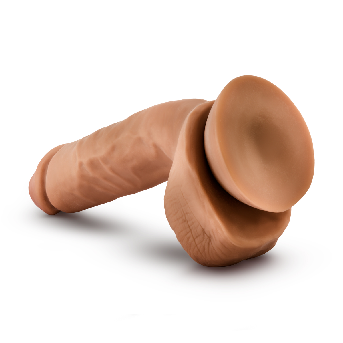 Dr. Skin Glide (Mocha) – 8.5 Inch Self-Lubricating Dildo With Balls > Dildos > Realistic Dildos