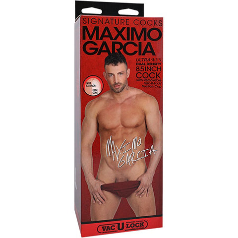 Signature Cocks Maximo Garcia 8.5 Inch Ultraskyn Dual Density Cock with Removable Vac-U-Lock Suction Cup Dongs Celebrity